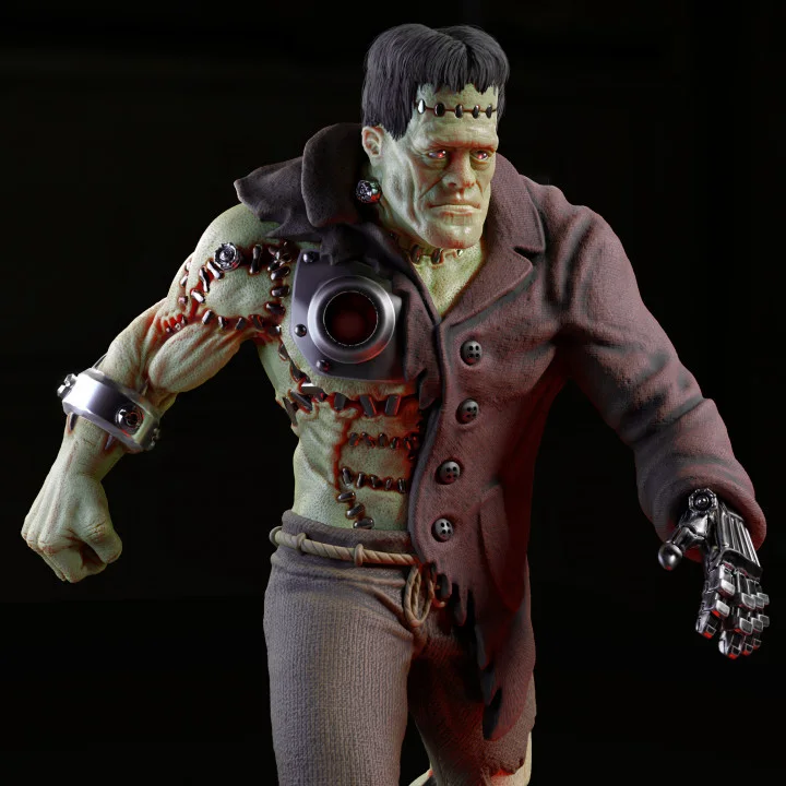 Frankenstein Statue — alternative view