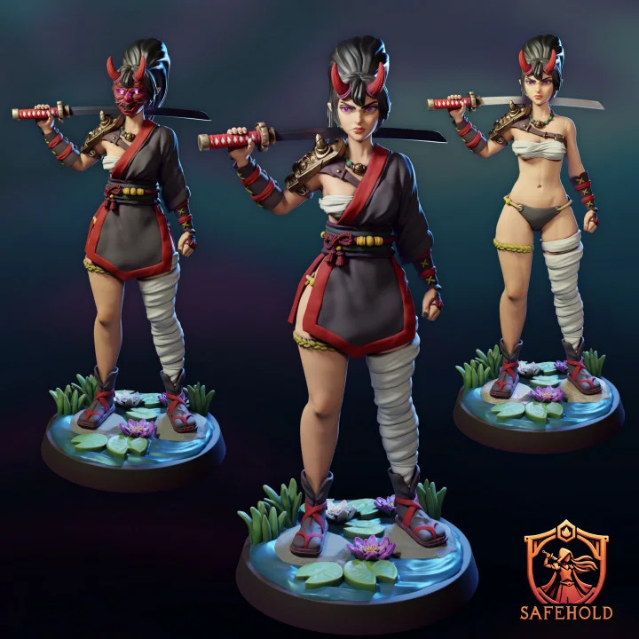 Aya the Oni Girl — original Safehold STL collection
