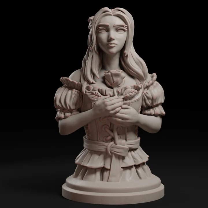 Maiden & Thief Bust — original Safehold STL collection