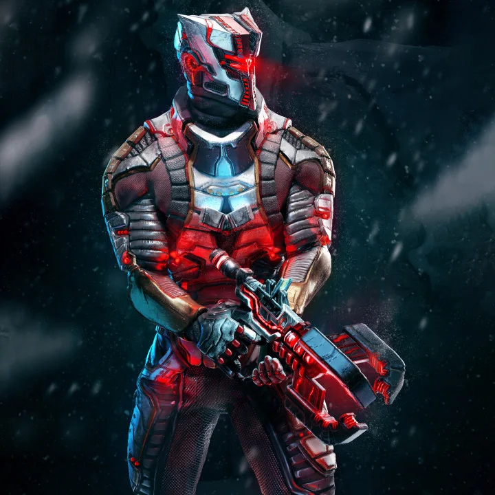 Space Soldier Statue — alternative view